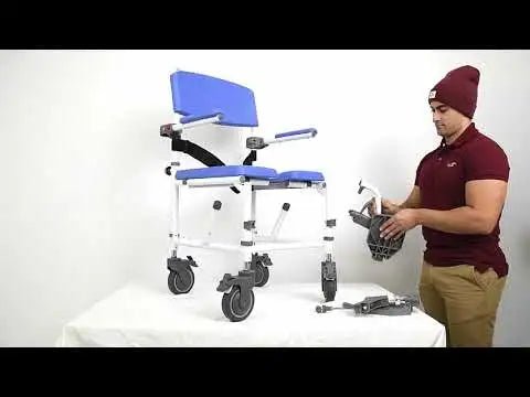 Lightweight 15" Rehab Shower Commode Chair for Home and Institutional Use in Canada