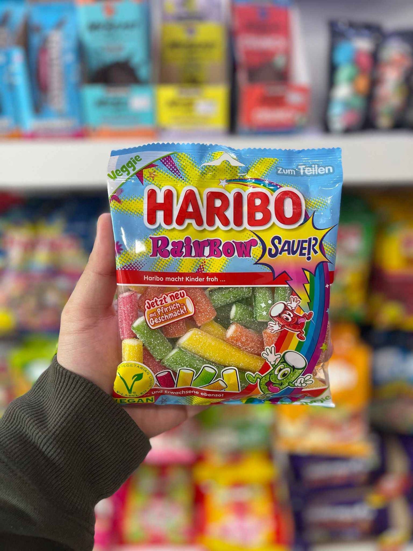 HARIBO SOUR RAINBOW VEGAN - 160G | GERMANY'S TASTIEST VEGAN GUMMY CANDY