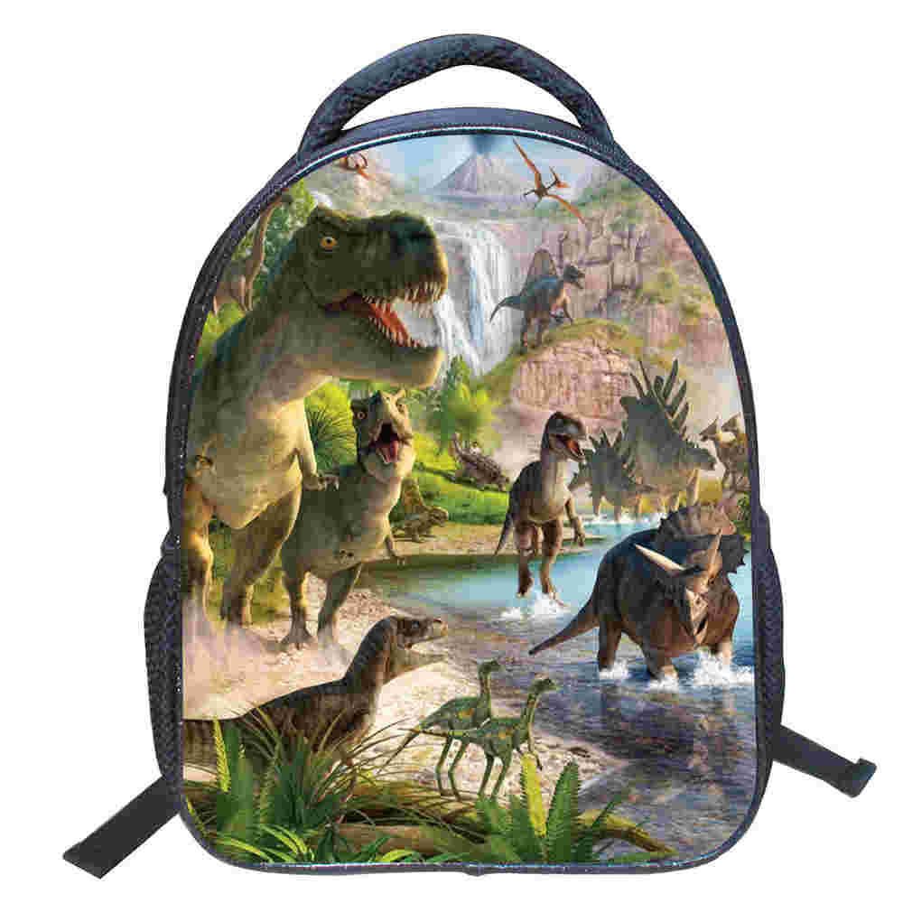 Kids Dinosaur Print School Backpack – Lightweight 14" & 16" Sizes