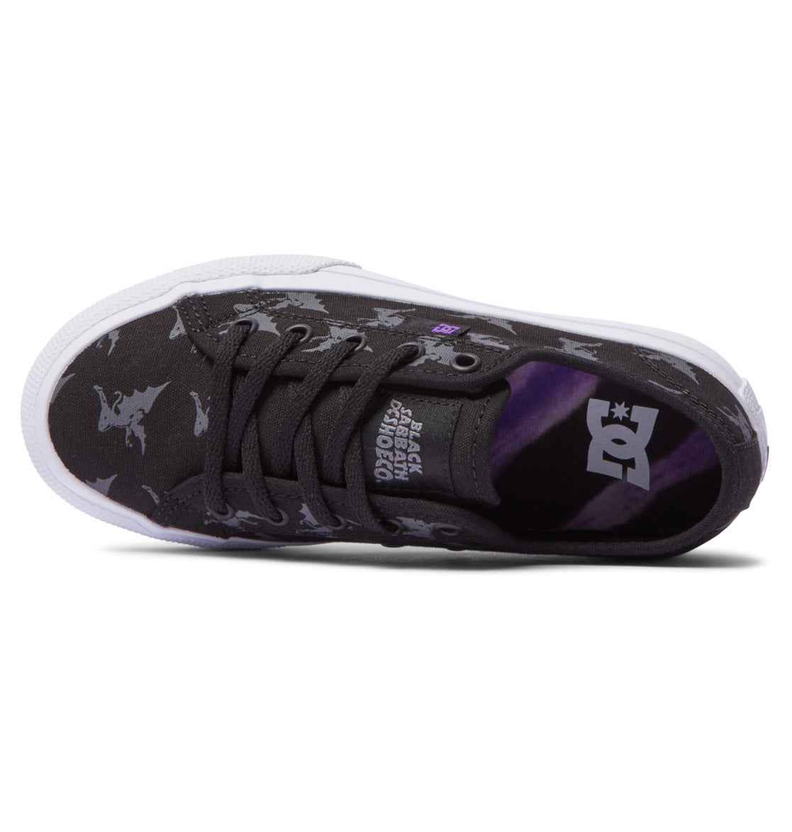 DC Shoes x Black Sabbath 'Manual' Shoes - Black/Black/Grey