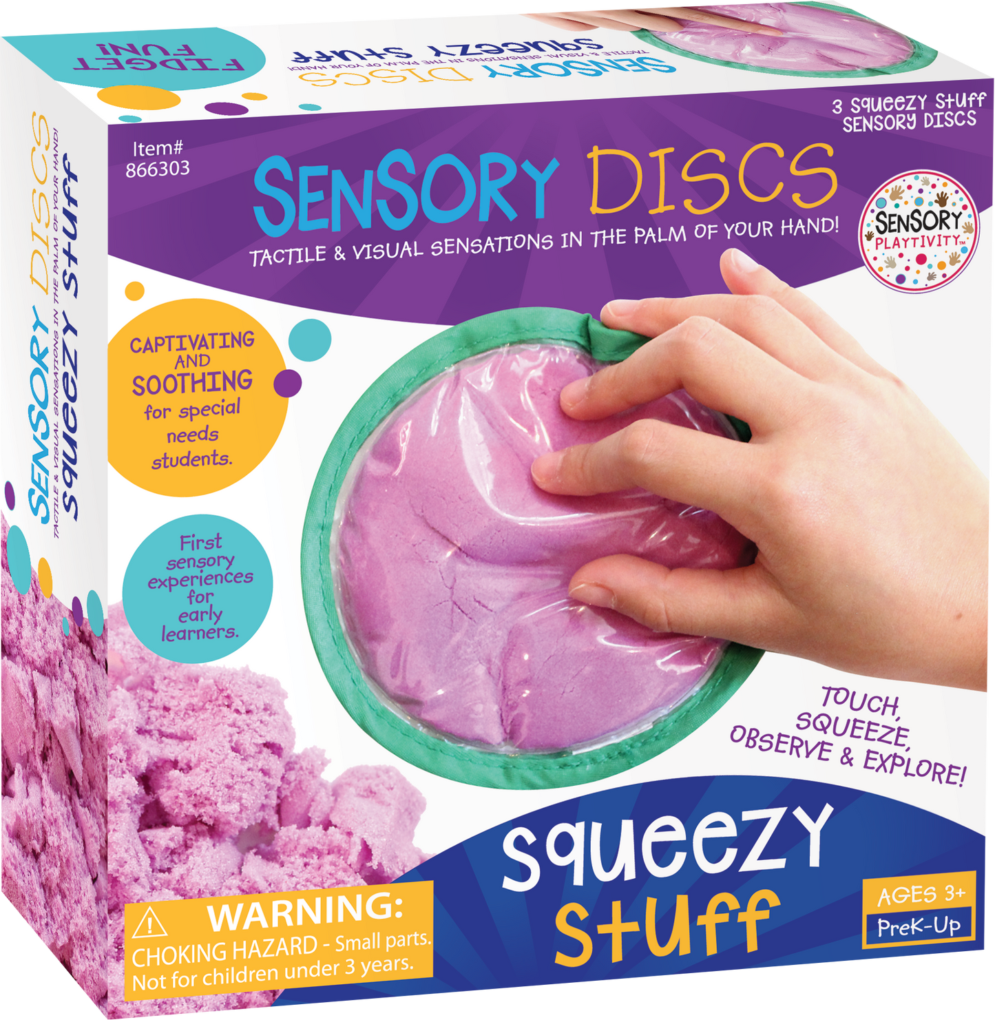 Teacher Created Resources - Sensory Playtivity™ Sensory Discs: Squeezy Stuff - Pack of 3
