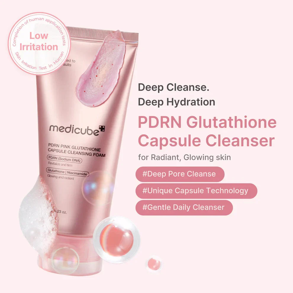 PDRN Pink Glow Home Aesthetic Full Set - Medicube AGE-R Booster Pro Pink + Complete PDRN Skincare Routine