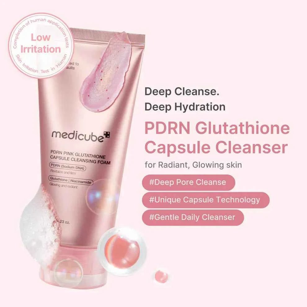 PDRN Pink Glow Home Aesthetic Full Set - Medicube AGE-R Booster Pro Pink + Complete PDRN Skincare Routine