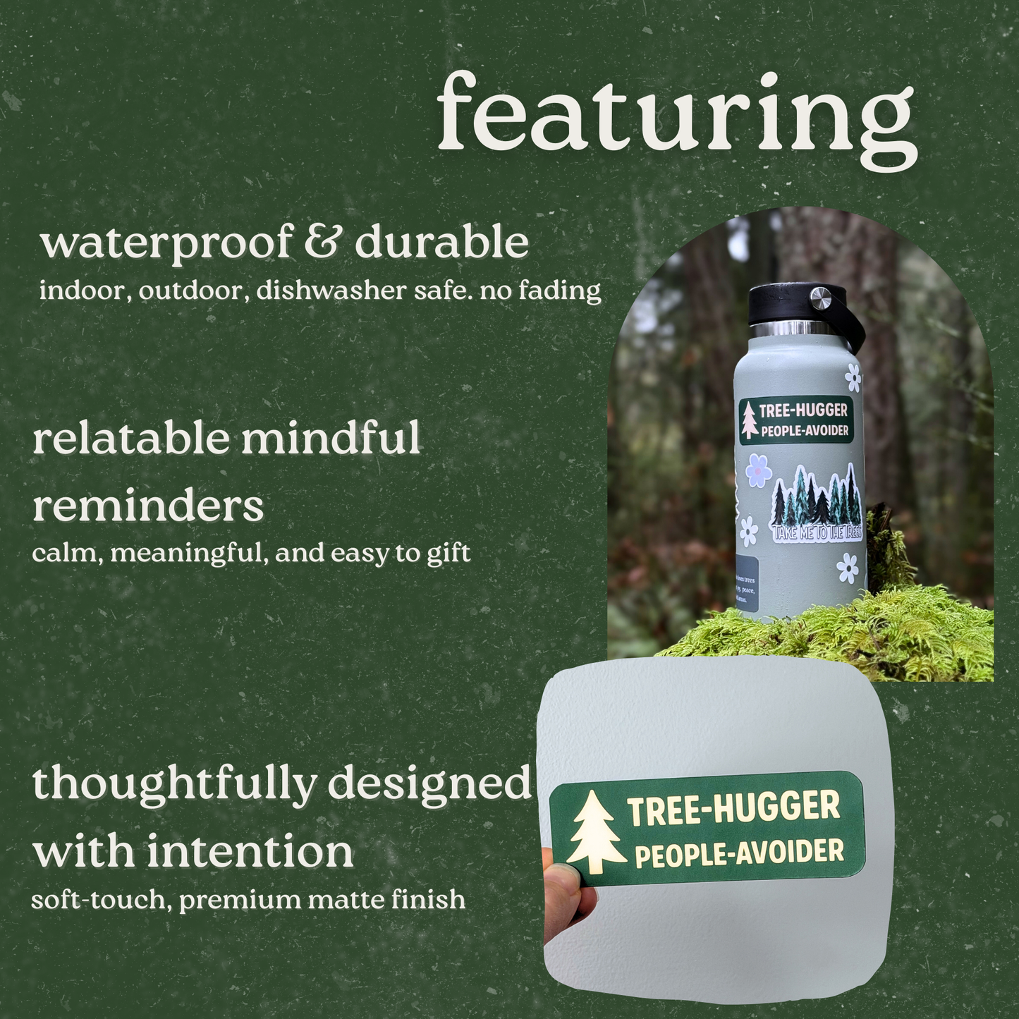 Tree Hugger Sticker - Perfect for People Avoiders