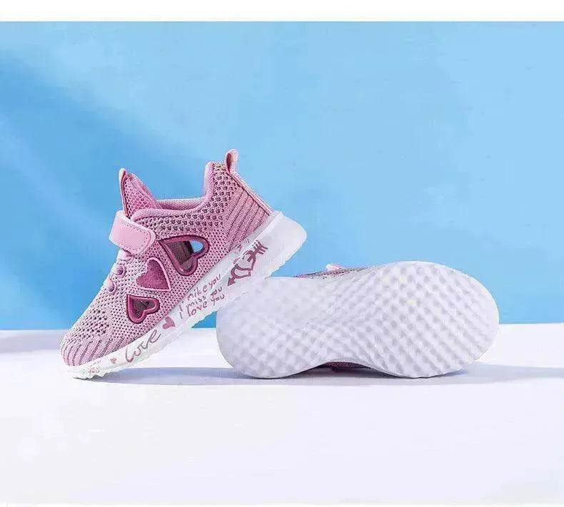 Kids Mesh Sneakers Cute Cartoon Sport Shoes