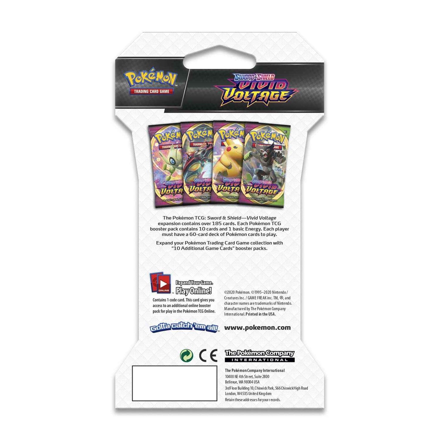 Pokémon - Sword & Shield - Vivid Voltage - Sleeved Booster Pack