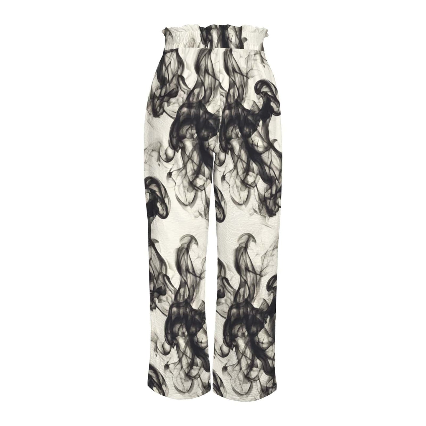 Smokey Wide Leg Pants with Pockets - Strappy Style for Effortless Elegance