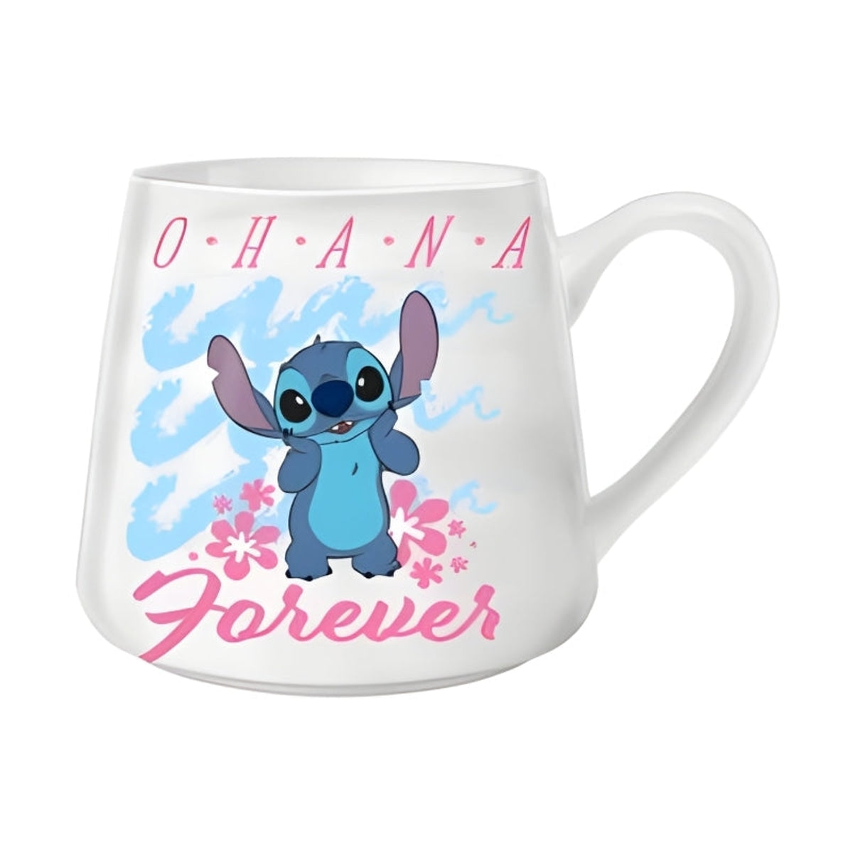 Disney Lilo and Stitch Waves Ohana 18oz Tapered Pottery Mug