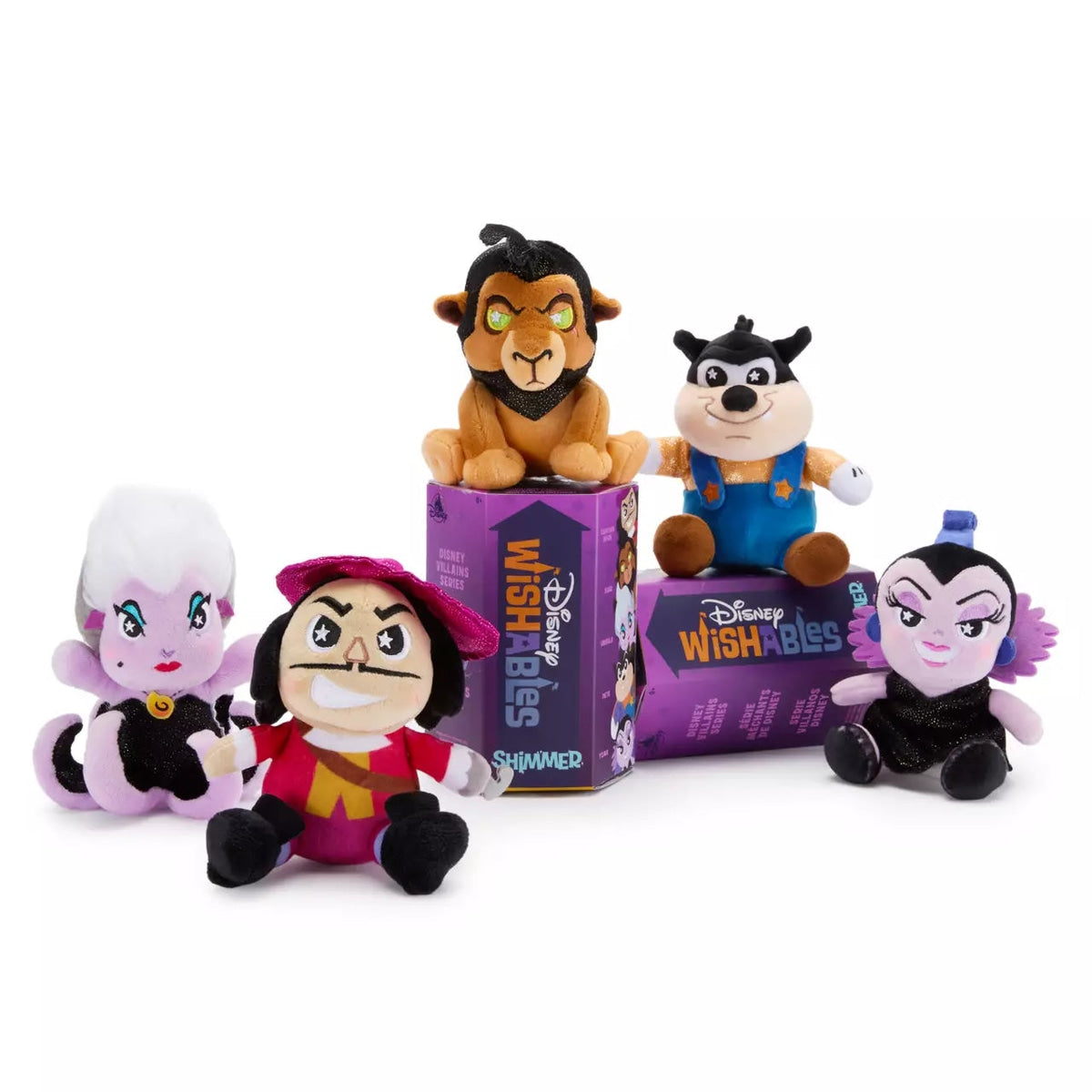 Disney Villains Limited Editon Wishables Shimmer Mystery 5" Plush