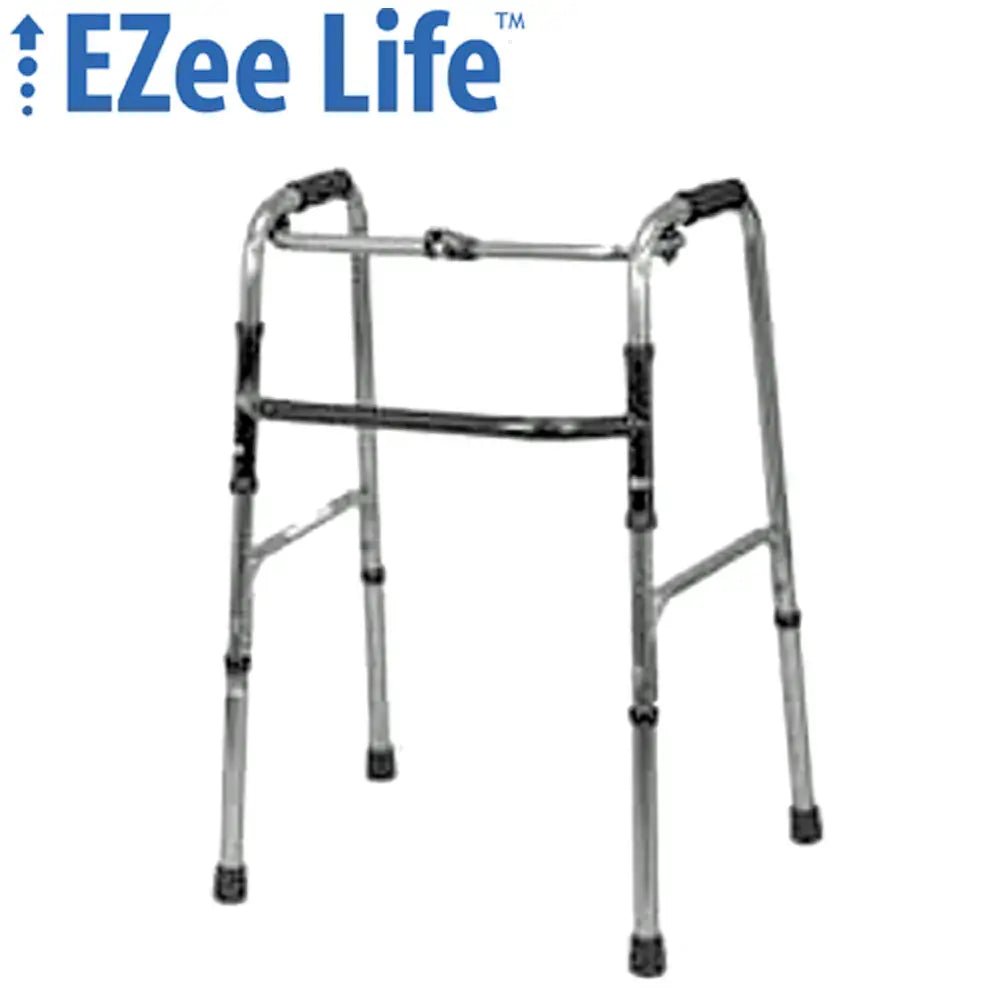 EZee Life CH1082 1-Button Folding Walker | 300 lb Lightweight Walker Canada