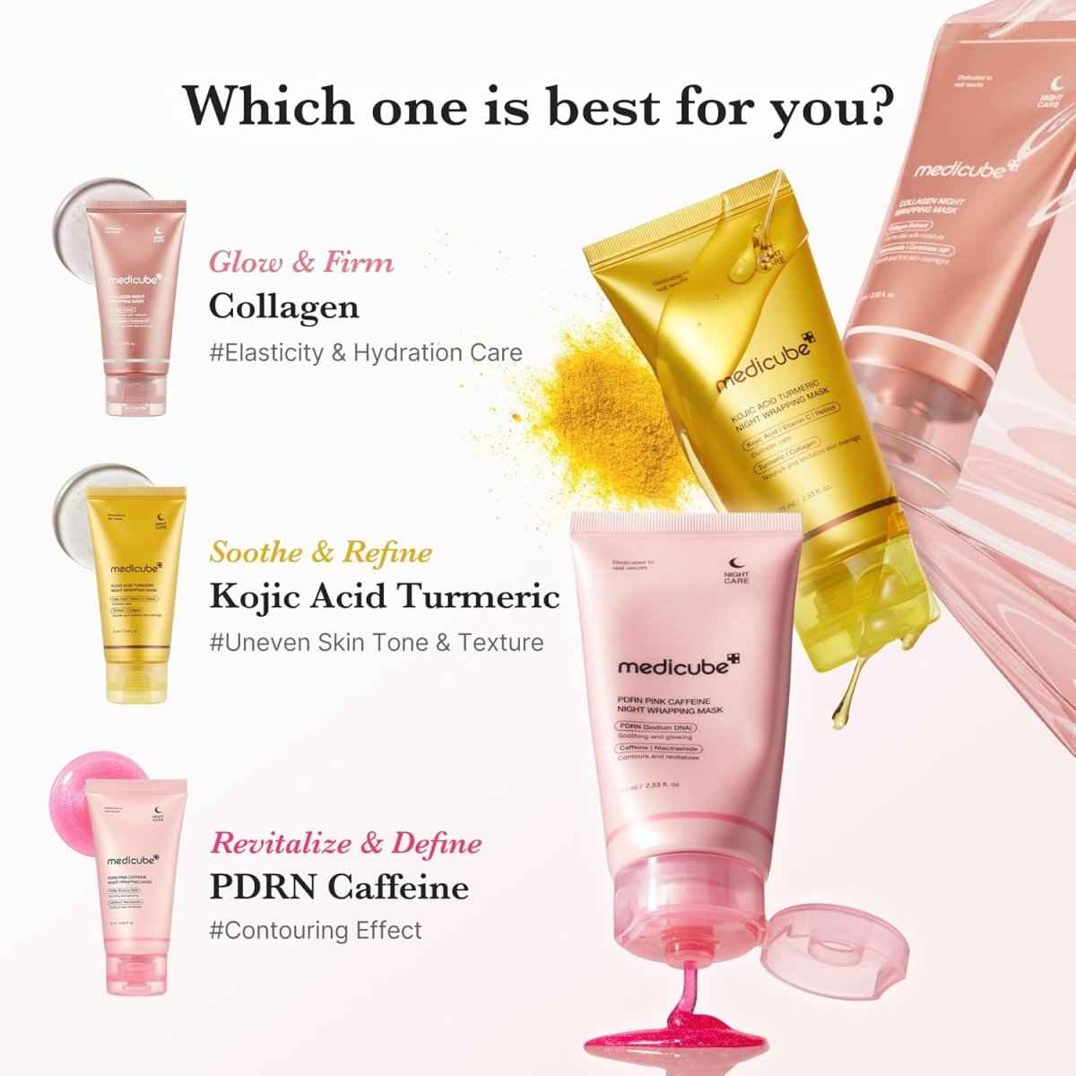 Medicube PDRN Pink Caffeine Night Wrapping Mask 75ml