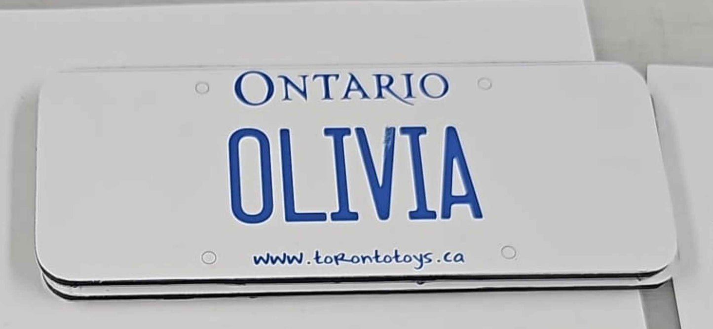 custom license plate for kids