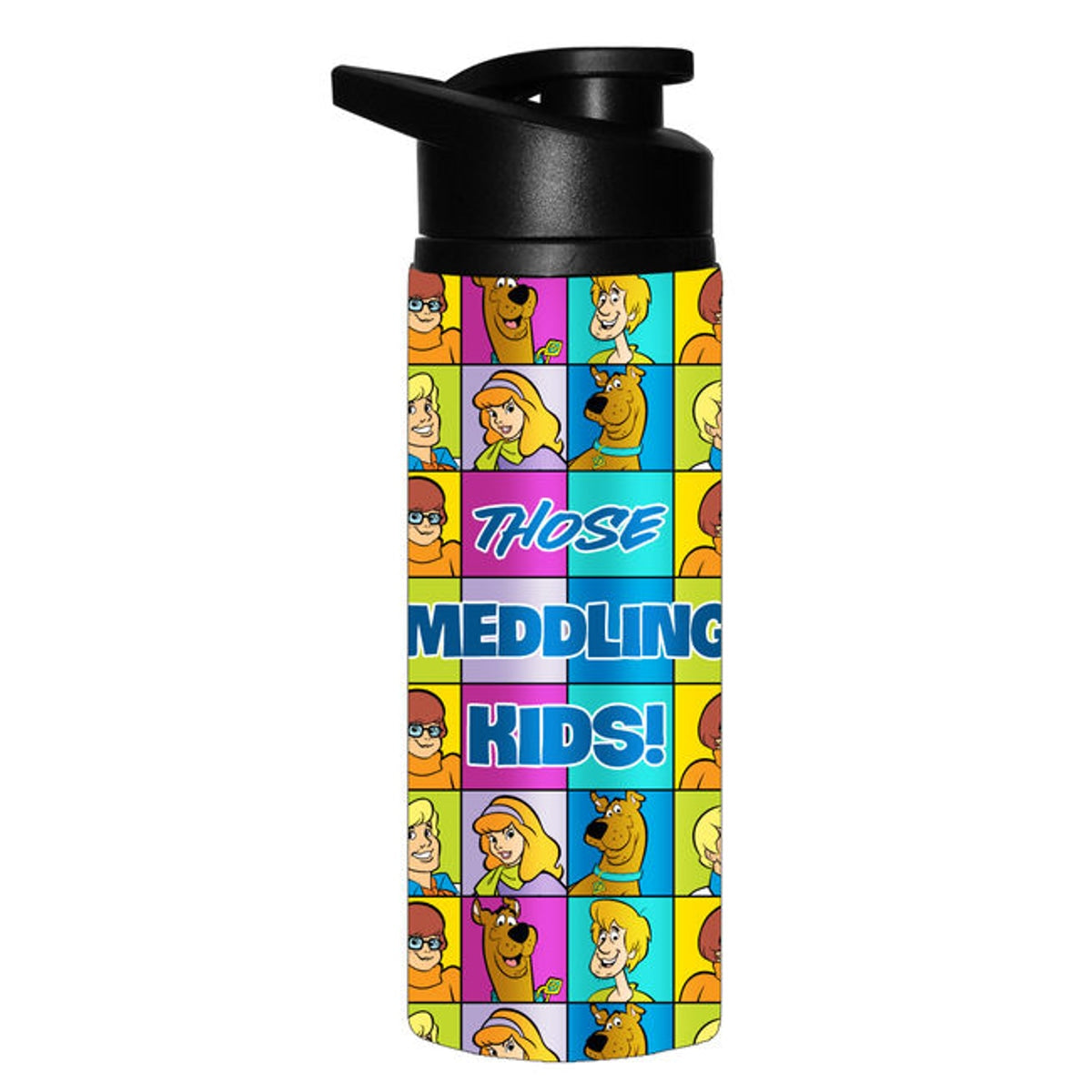 Scooby Doo Meddling Kids Grid 25oz. Stainless Water Bottle