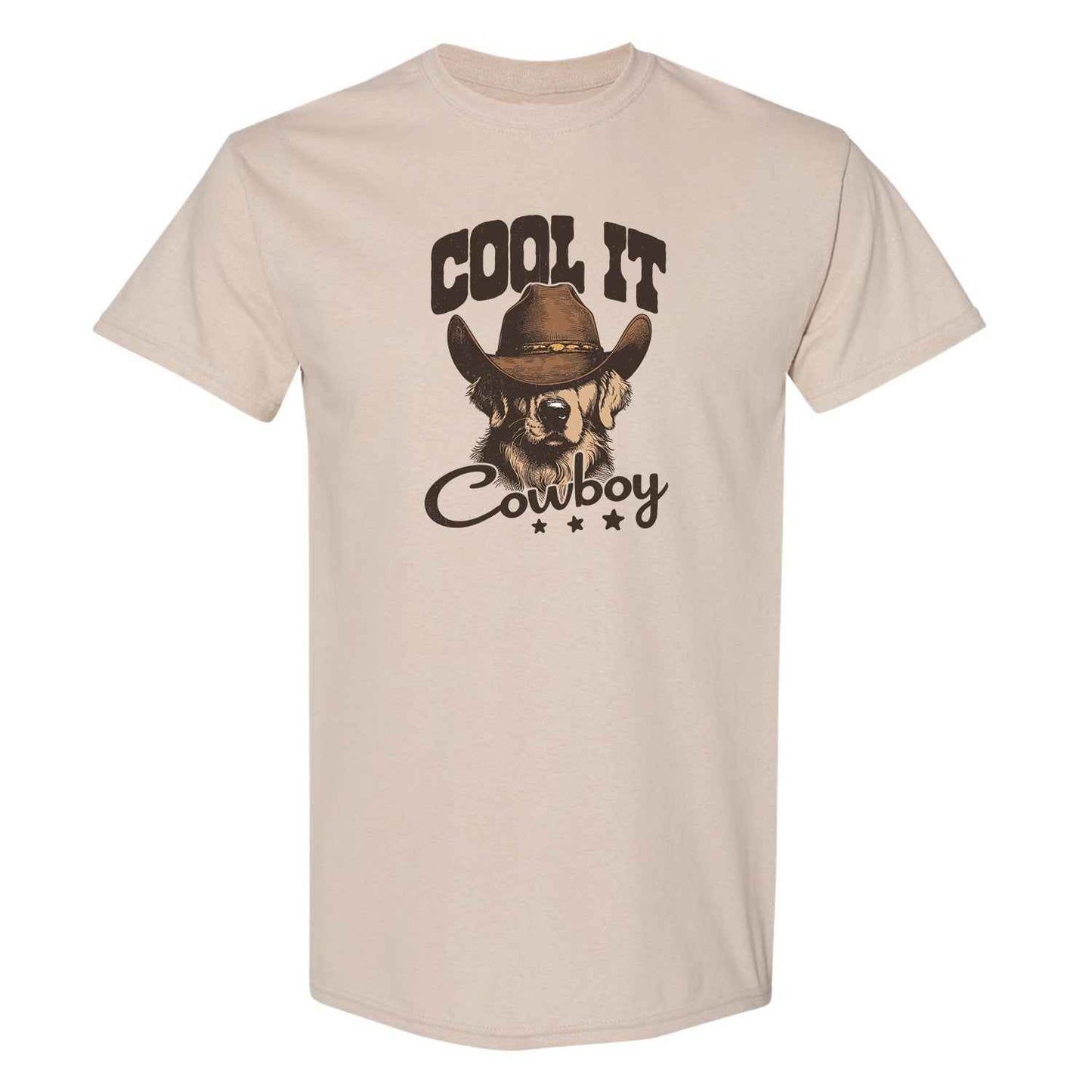 T-shirt "Cool it cowboy" imprimé