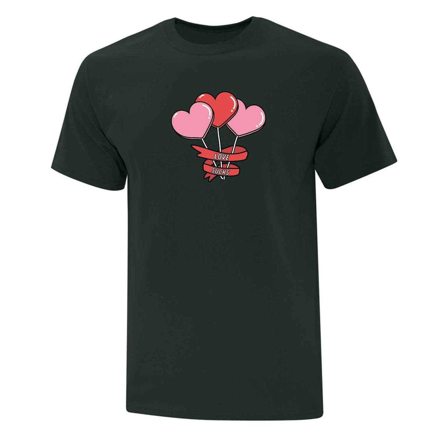 T-shirt "Love Sucks" imprimé