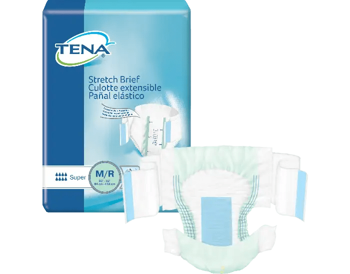 TENA ProSkin Stretch Super Incontinence Brief, Heavy Absorbency