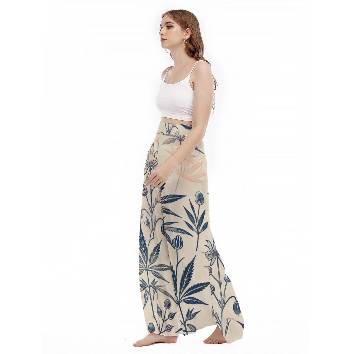 Soft Sativa Trousers - Wide Leg Comfort and Style