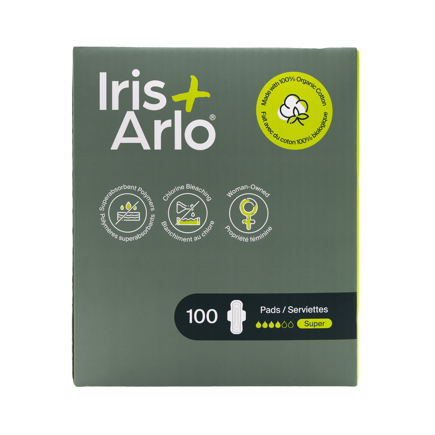 100% Organic Cotton Super Pads - Bulk