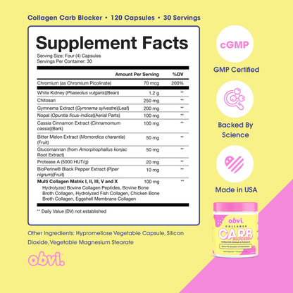 Obvi. Collagen Carb Blocker