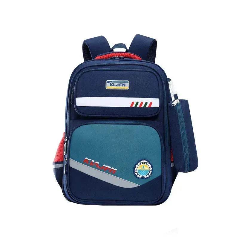 Portable Burden Alleviation Bull Wheel Trolley Schoolbag Bookbag for Boy and Girl
