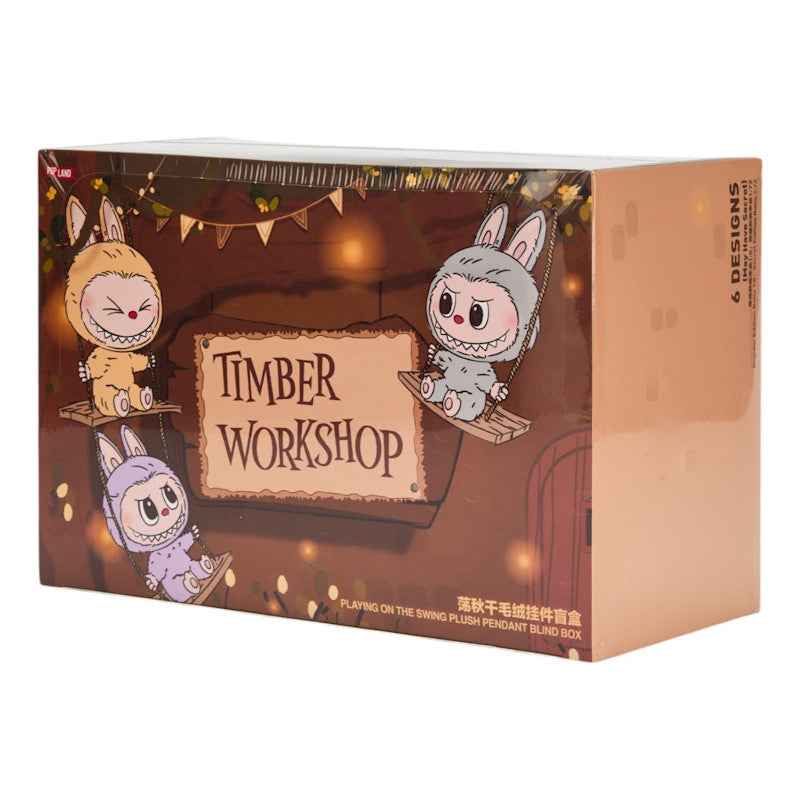 Labubu The Monsters Timber Workshop Playing on the Swing Plush Blind Box