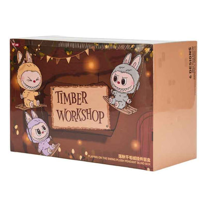 Labubu The Monsters Timber Workshop Playing on the Swing Plush Blind Box