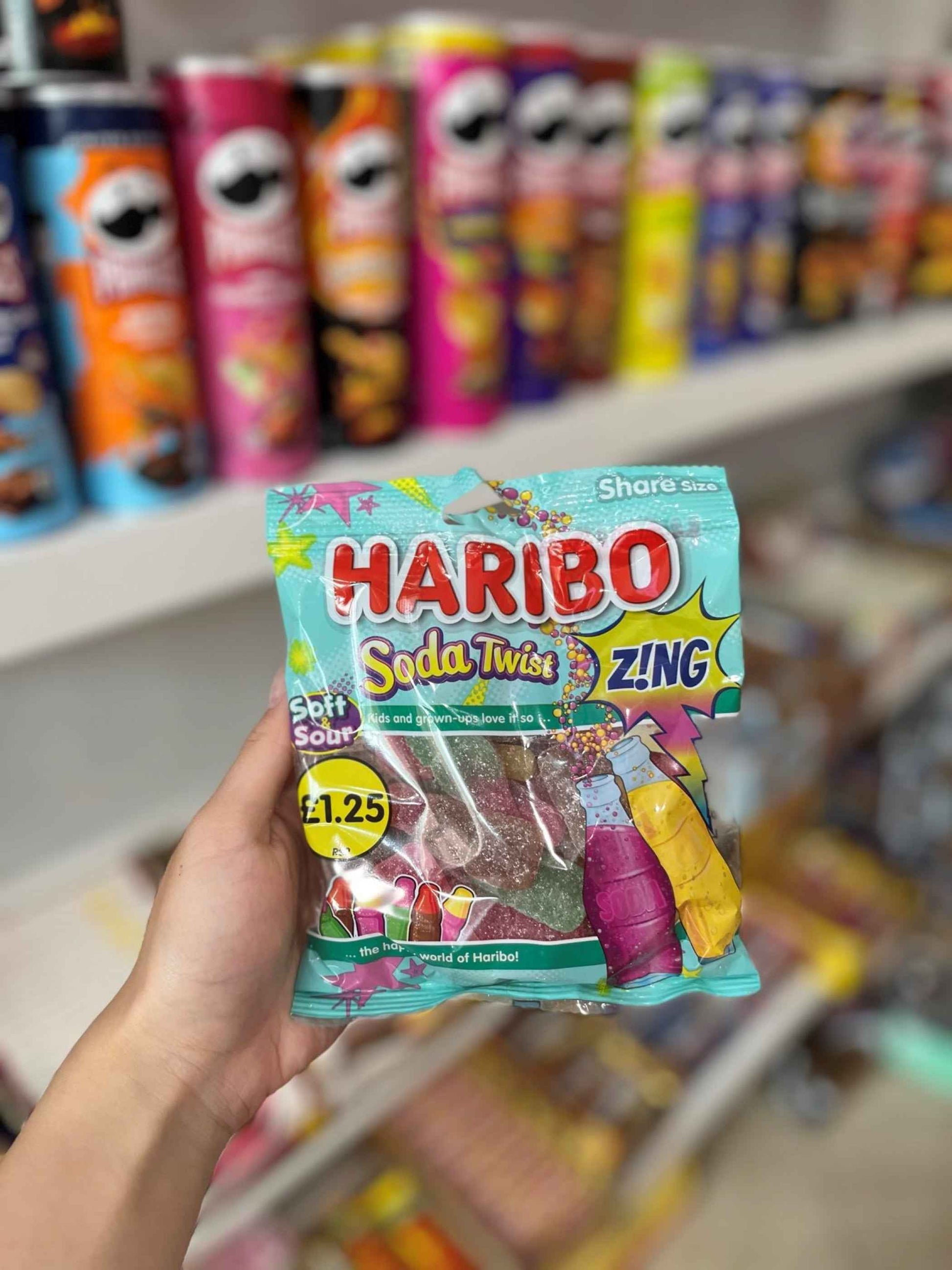 HARIBO Soda Twist 160G - Deliciously Fun British Gummies