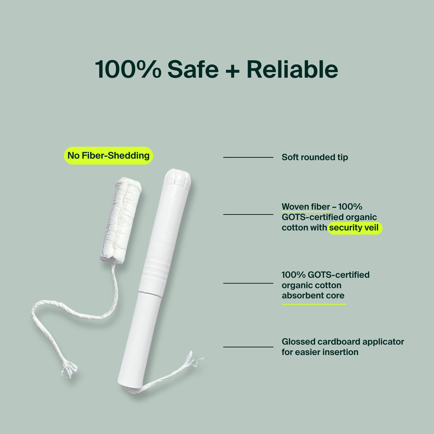 Bulk - Applicator Tampons, Cardboard Applicator - regular