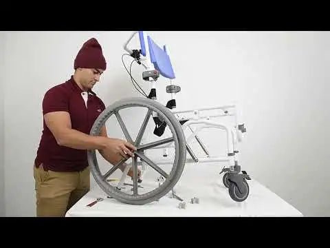15" Aluminum Tilt Rehab Shower Commode Chair - HL155, Perfect for Home Care in Canada
