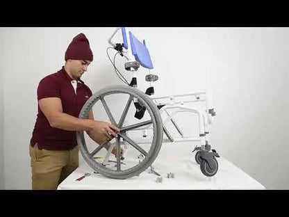 15" Aluminum Tilt Rehab Shower Commode Chair - HL155, Perfect for Home Care in Canada