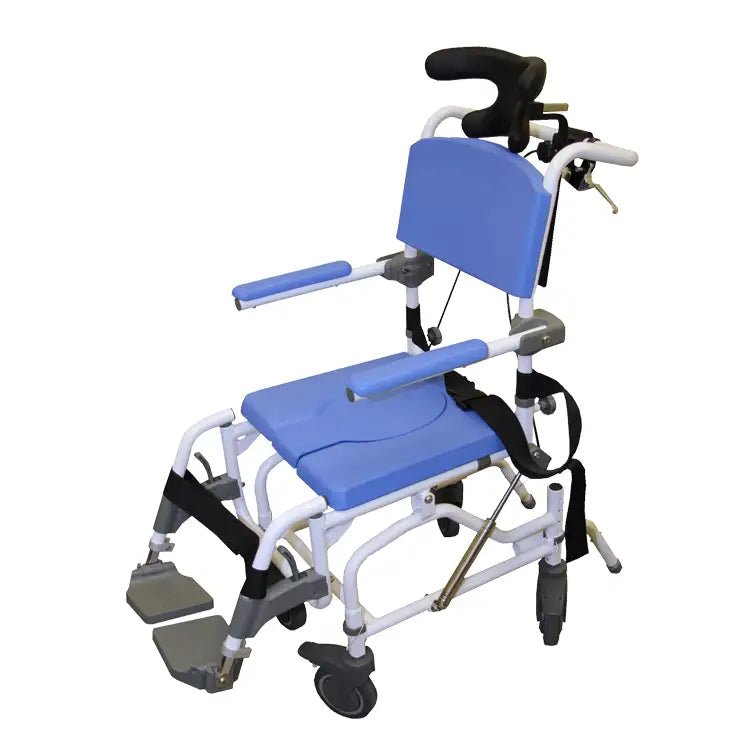 15" Aluminum Tilt Rehab Shower Commode Chair - HL155, Perfect for Home Care in Canada