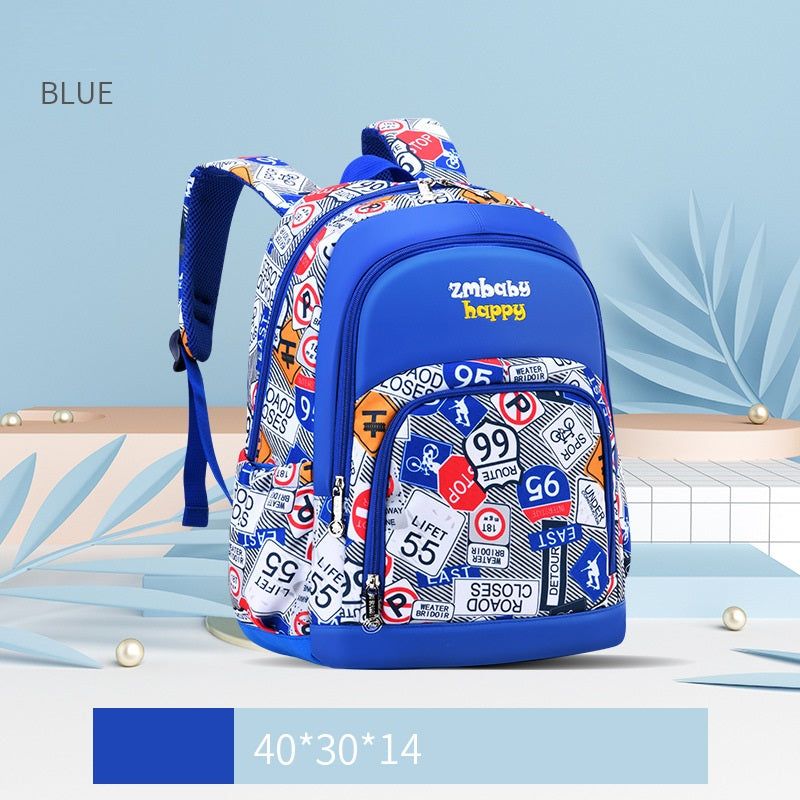 Sesame Baby Kids Korean School Backpack – Polyester Nylon, Multiple Colours, S & L