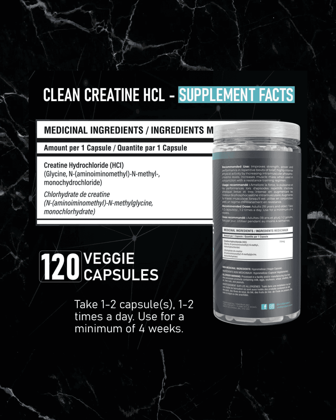 VNDL Project Creatine HCL Capsules