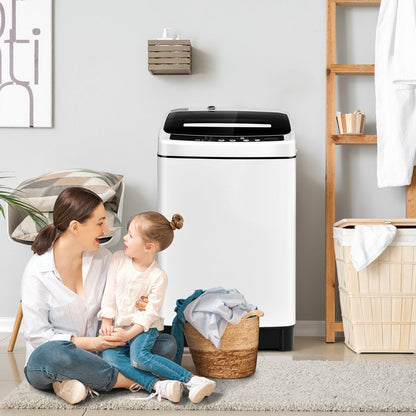 Full-Automatic Washing Machine 1.5 Cu.Ft 11 LBS Washer and Dryer-Gray