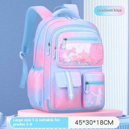 Children’s Cartoon School Bag – Load-Reducing Backpack