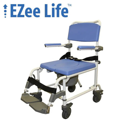 18" Model 180 Rehab Shower Commode Chair for Safe & Versatile Mobility