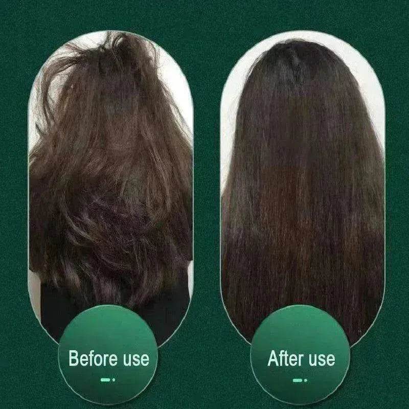 2-In-1 Hair Straightener Hot Comb - Dual-Use Rotating Electric Brush