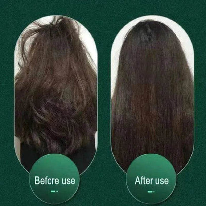 2-In-1 Hair Straightener Hot Comb - Dual-Use Rotating Electric Brush