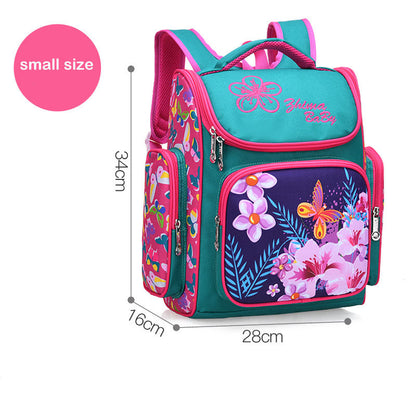 Cartoon Owl Kids School Backpack – 3D Cute Children's Bag (Blue, Purple, Rose Red)