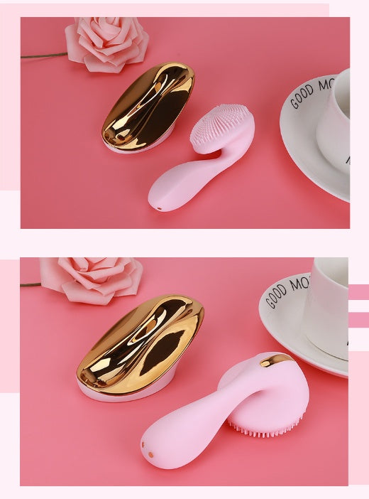 Sonic Facial Cleansing Brush with Rotating Magnetic Beads