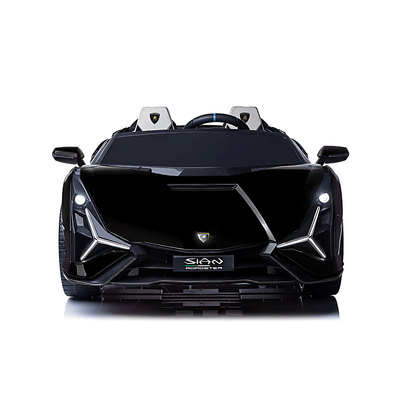 24V Luxurious Matte Black Nero Nemesis Lamborghini Sian 2-Seater Ride-On Drift Car