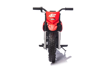 Red 24V Electric MotoX Dirt Bike for Kids, Up to 18 km/h