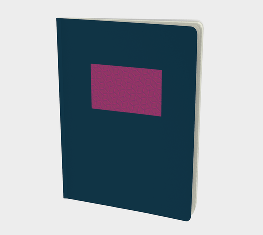 Large Edgy Navy Notebook - Perfect for Bold Ideas and Creative Planning