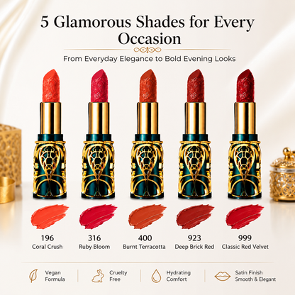 Soft Mist Satin Lipstick Set – 5 in1  Bold Shades