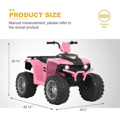12V Kids Ride-On ATV for Ages 3 to 7 - Perfect Outdoor Adventure Vehicle