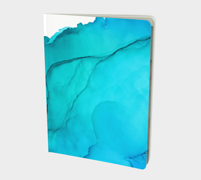 Large Notebook Blue Ink Wave - Perfect for Creative Minds