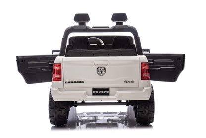 White Complete Edition XXL 2-Seater 4x4 RAM 3500 Ride-On Truck