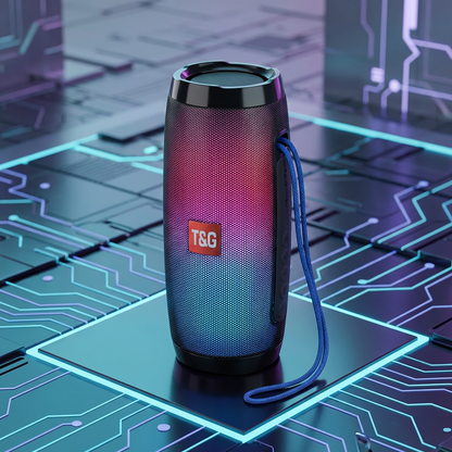 Wireless Bluetooth Stereo Speaker with LED Light for Ultimate Sound Experience