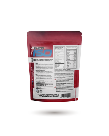 Unity Supplements Clear Protein Powder - Pure Isolate for Optimal Recovery