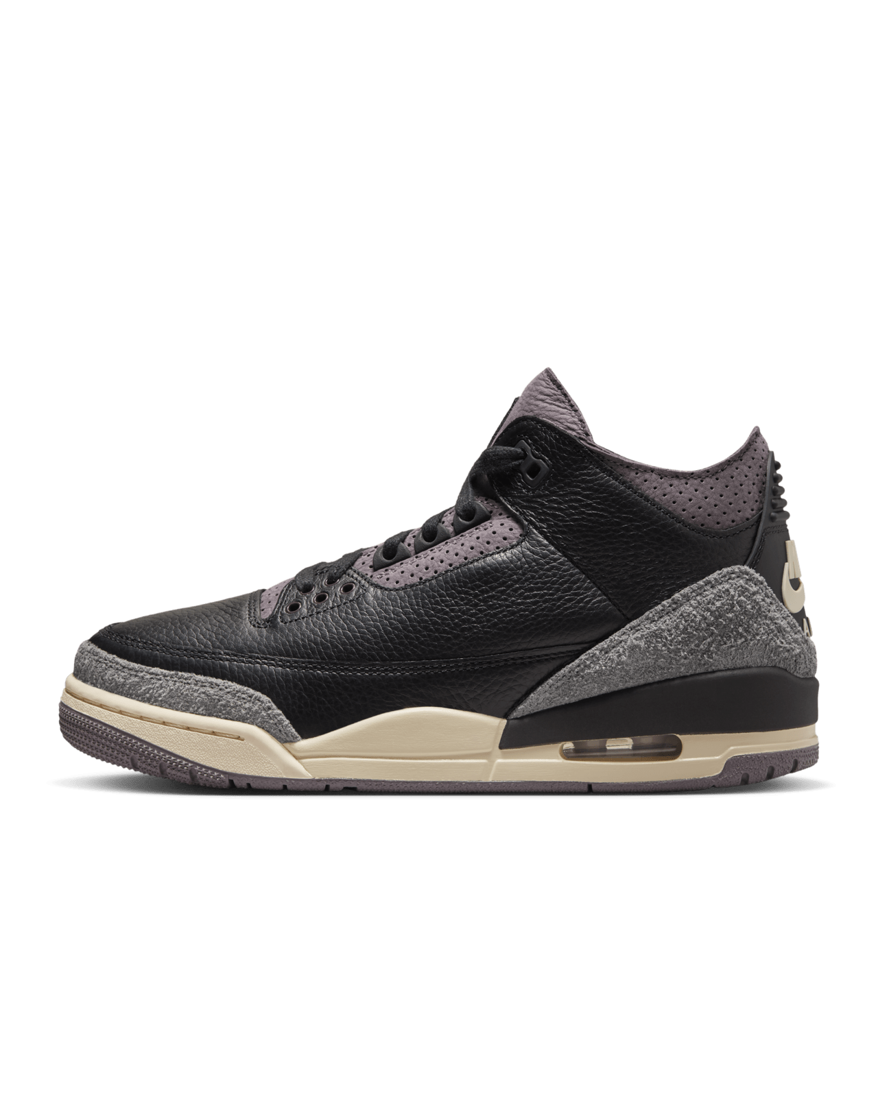 Nike x A Ma Maniére 'Air Jordan 3' Shoes - Black/Flat Pewter